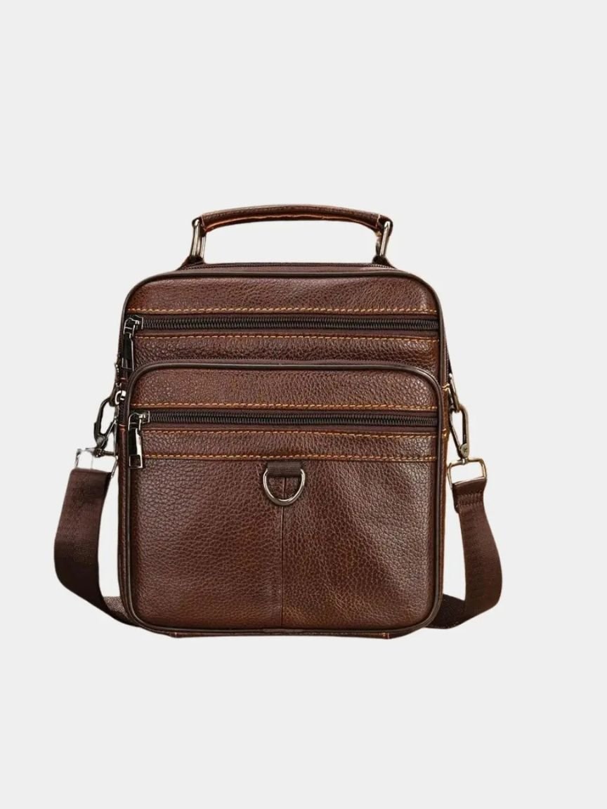 Leather Men's Shoulder Bag - Verocci Essentials
