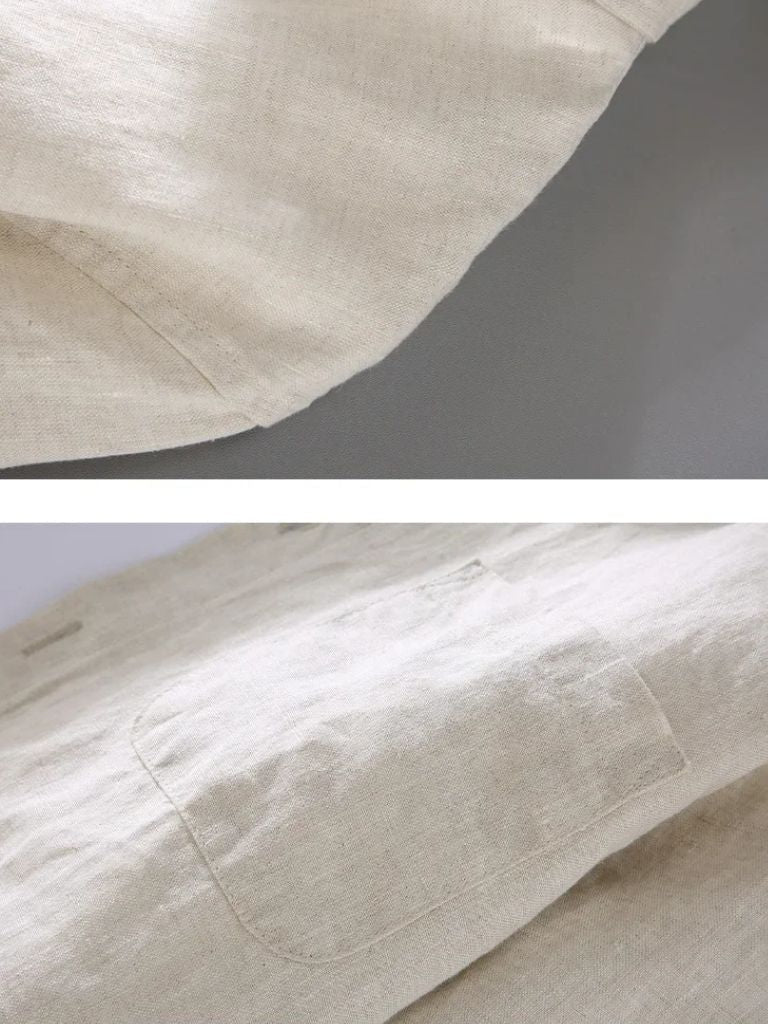 Long Sleeve Essential Linen Shirt - Verocci Essentials