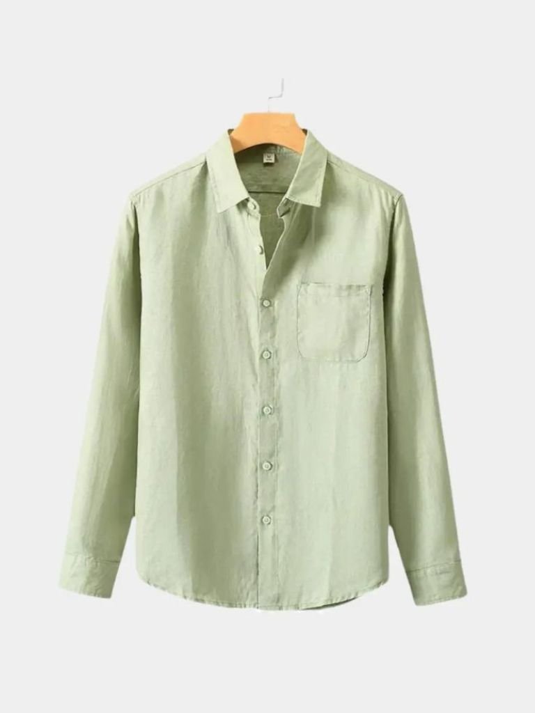 Long Sleeve Essential Linen Shirt - Verocci Essentials