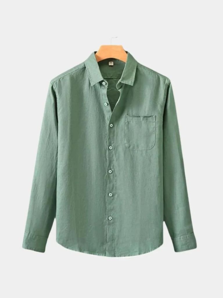 Long Sleeve Essential Linen Shirt - Verocci Essentials