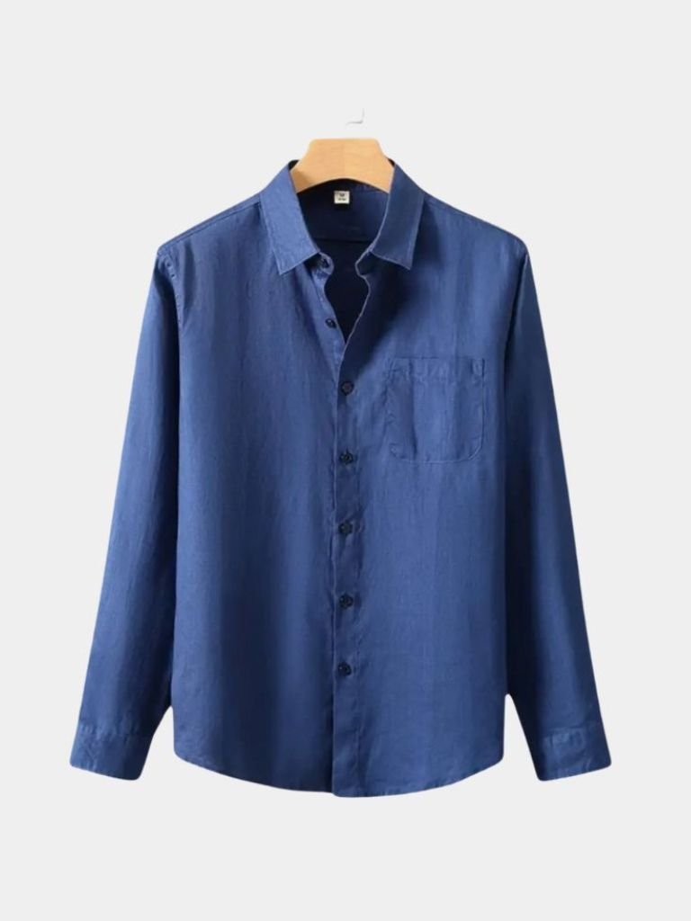 Long Sleeve Essential Linen Shirt - Verocci Essentials