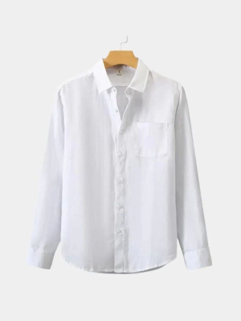 Long Sleeve Essential Linen Shirt - Verocci Essentials