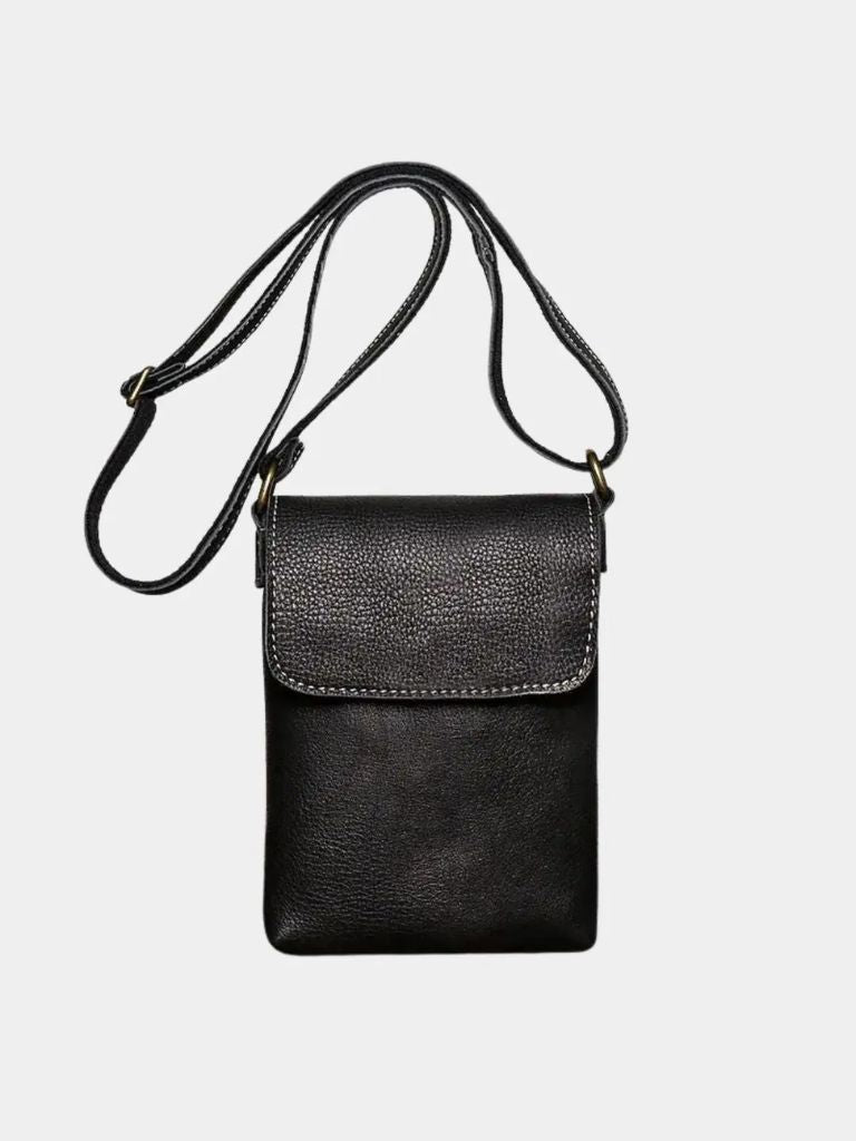 Men's Mini Leather Shoulder Bag - Verocci Essentials