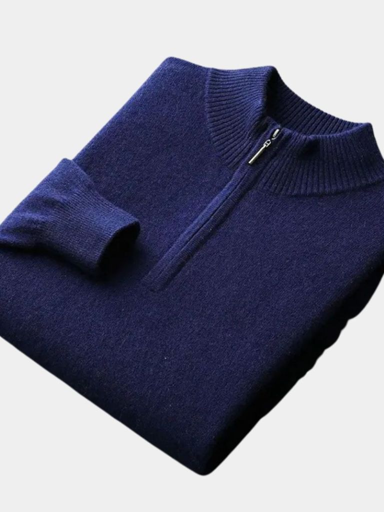 Merino Half Zip Sweater - Verocci Essentials