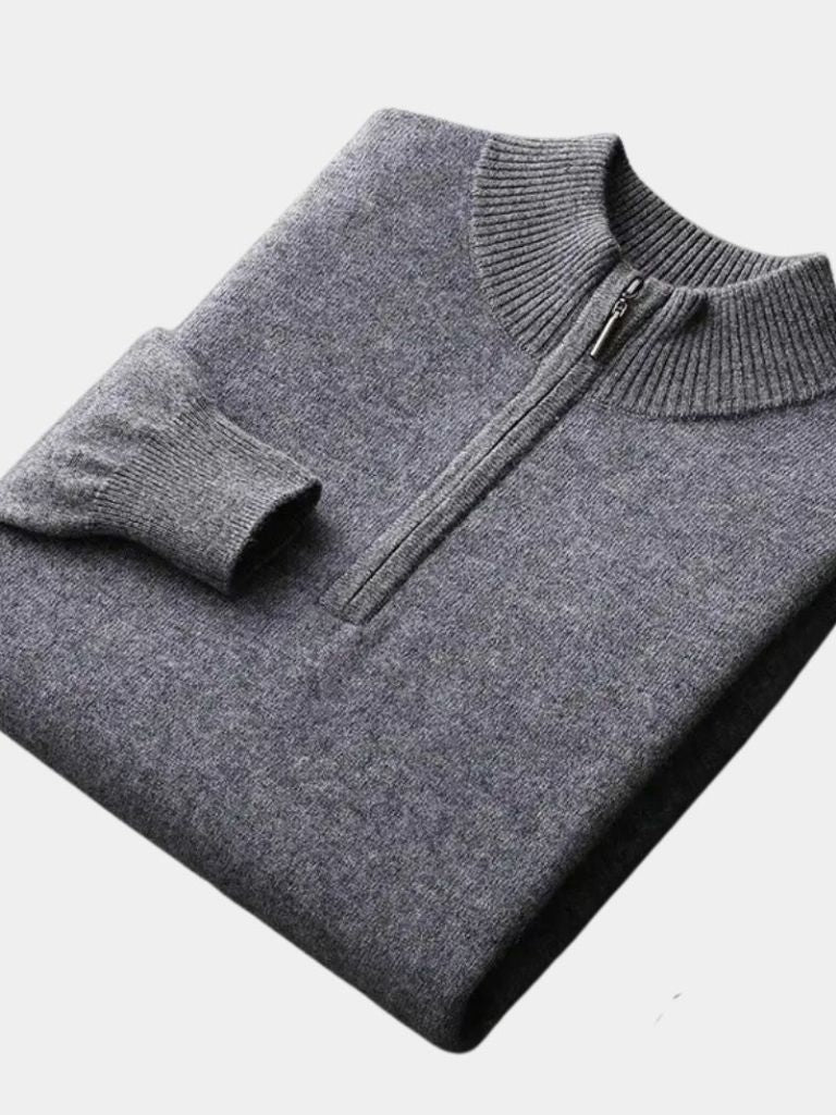 Merino Half Zip Sweater - Verocci Essentials