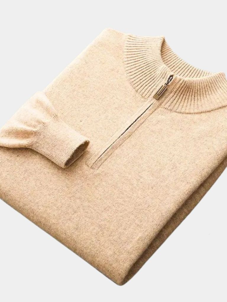Merino Half Zip Sweater - Verocci Essentials
