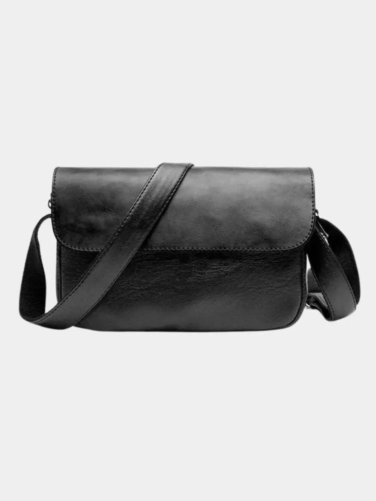 Milan Essential Leather Shoulder Bag - Verocci Essentials