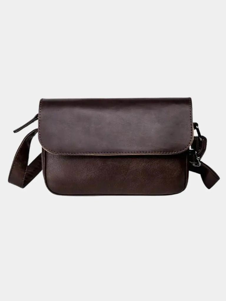 Milan Essential Leather Shoulder Bag - Verocci Essentials