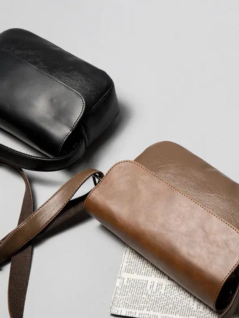 Milan Essential Leather Shoulder Bag - Verocci Essentials