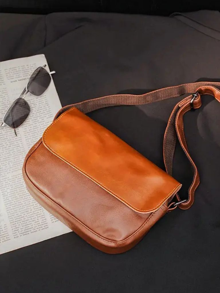 Milan Essential Leather Shoulder Bag - Verocci Essentials