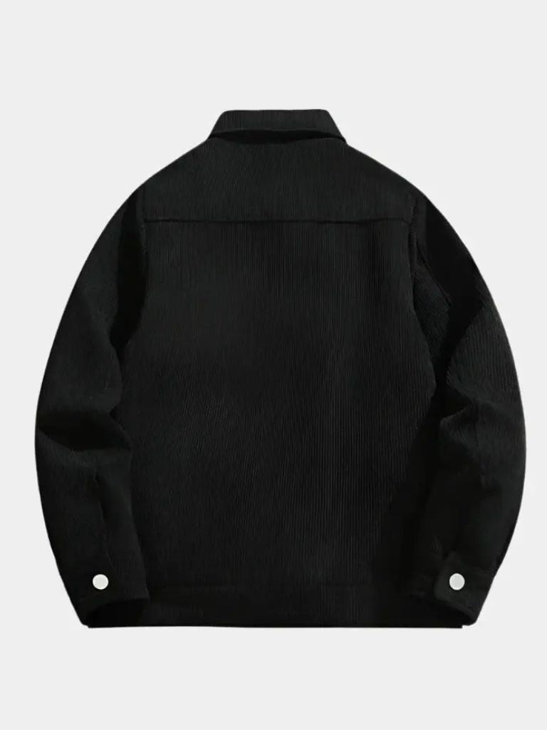 Minimalist Corduroy Sherpa Jacket - Verocci Essentials