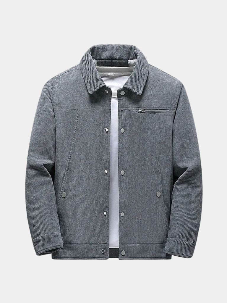 Minimalist Corduroy Sherpa Jacket - Verocci Essentials