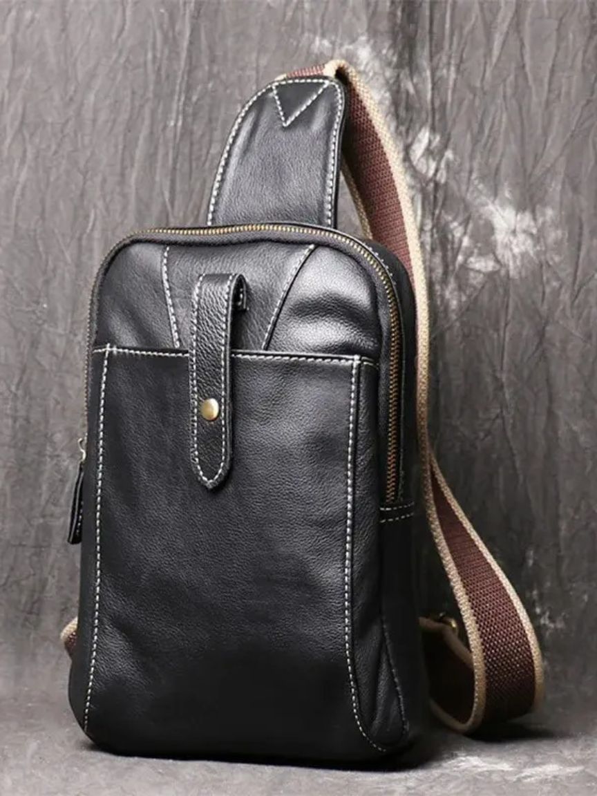 Minimalist Leather Shoulder Bag - Verocci Essentials