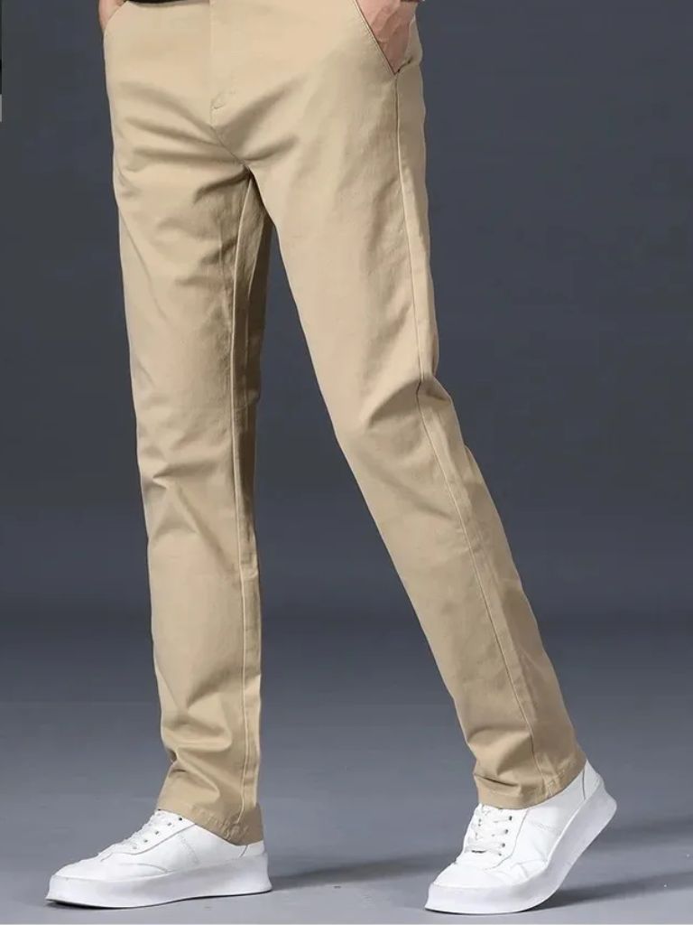 Minimalist Straight Trousers - Verocci Essentials