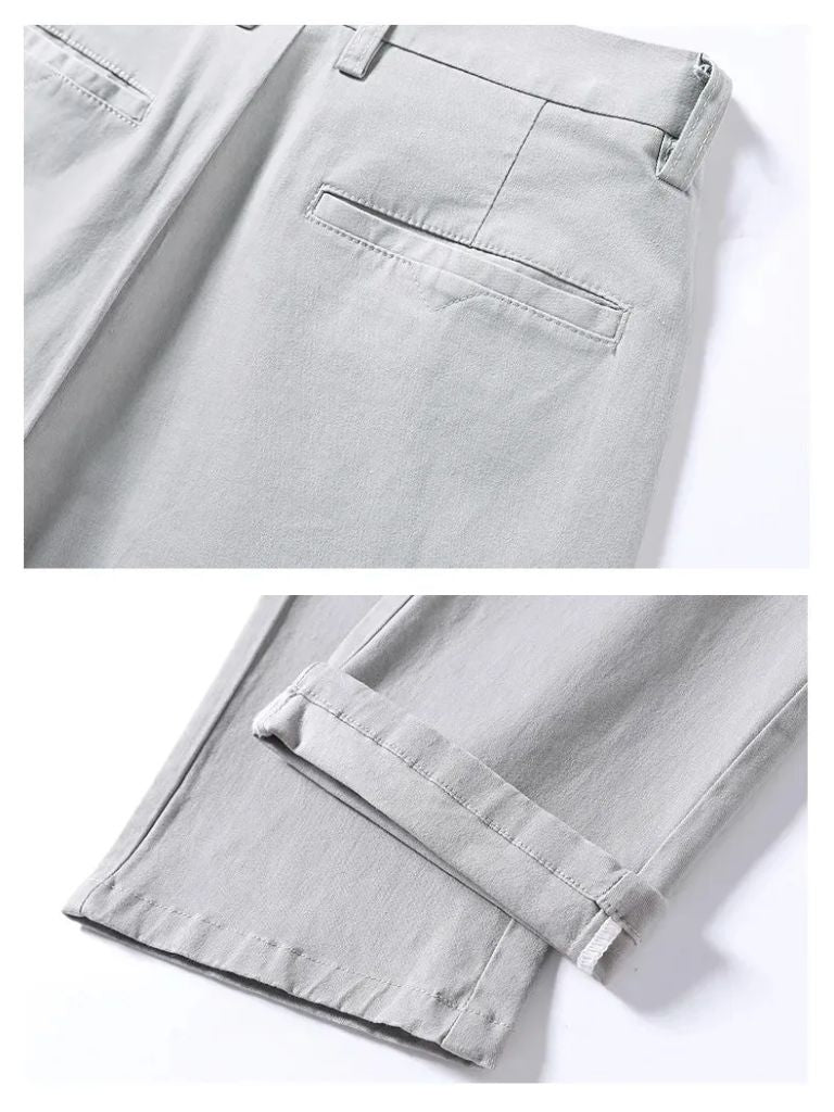 Minimalist Straight Trousers - Verocci Essentials