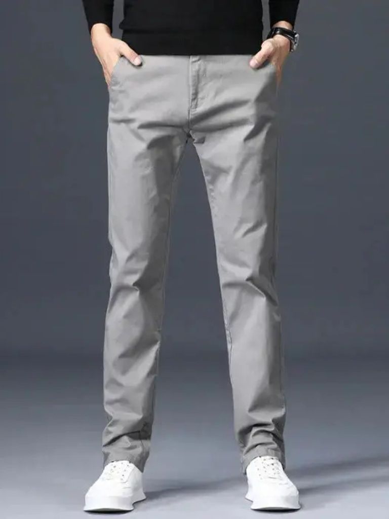 Minimalist Straight Trousers - Verocci Essentials