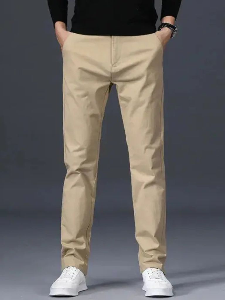 Minimalist Straight Trousers - Verocci Essentials