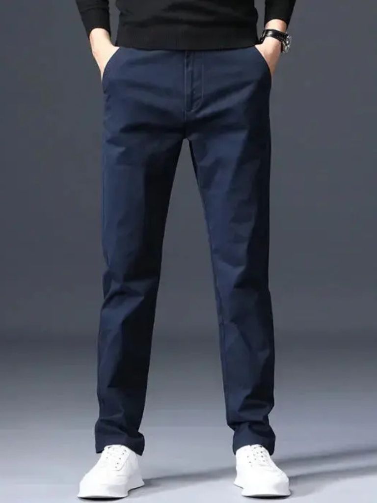 Minimalist Straight Trousers - Verocci Essentials