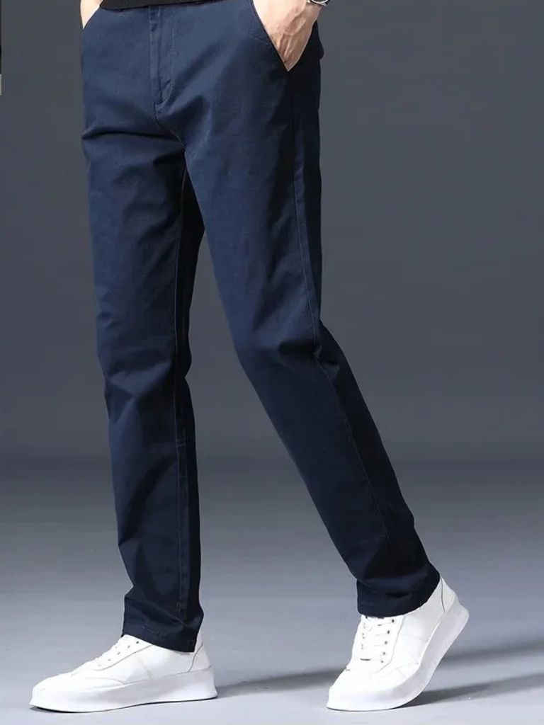 Minimalist Straight Trousers - Verocci Essentials
