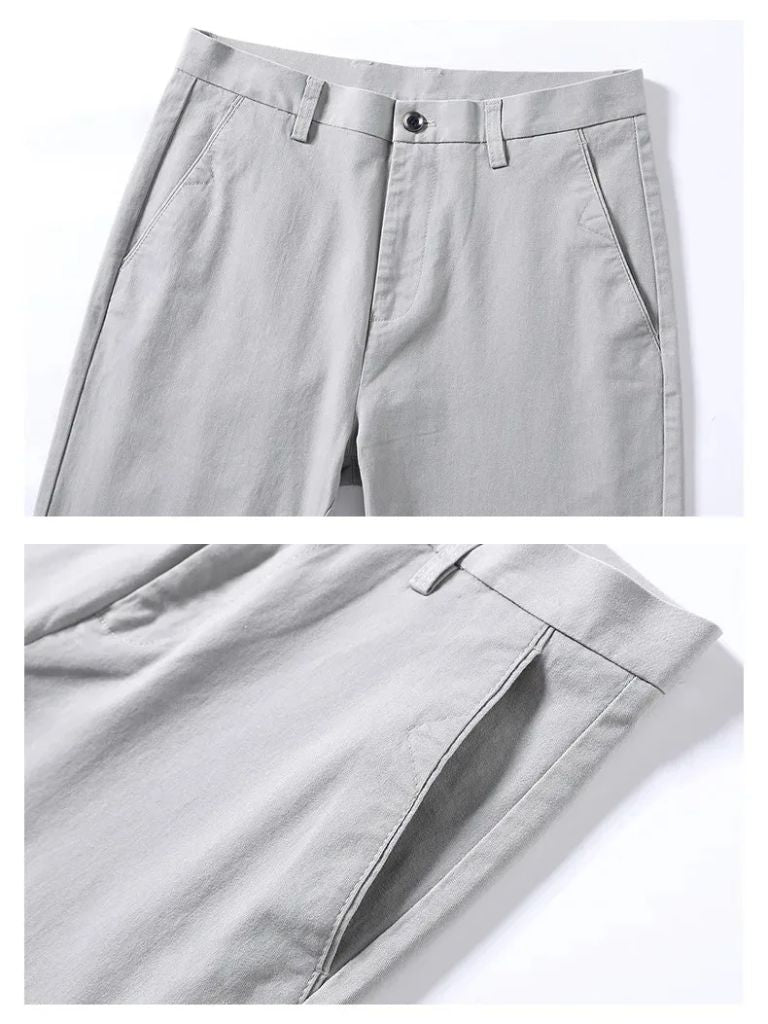 Minimalist Straight Trousers - Verocci Essentials