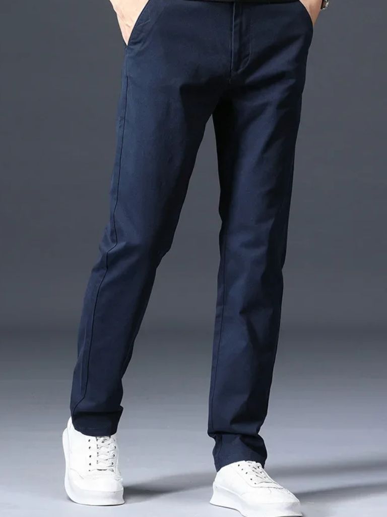 Minimalist Straight Trousers - Verocci Essentials