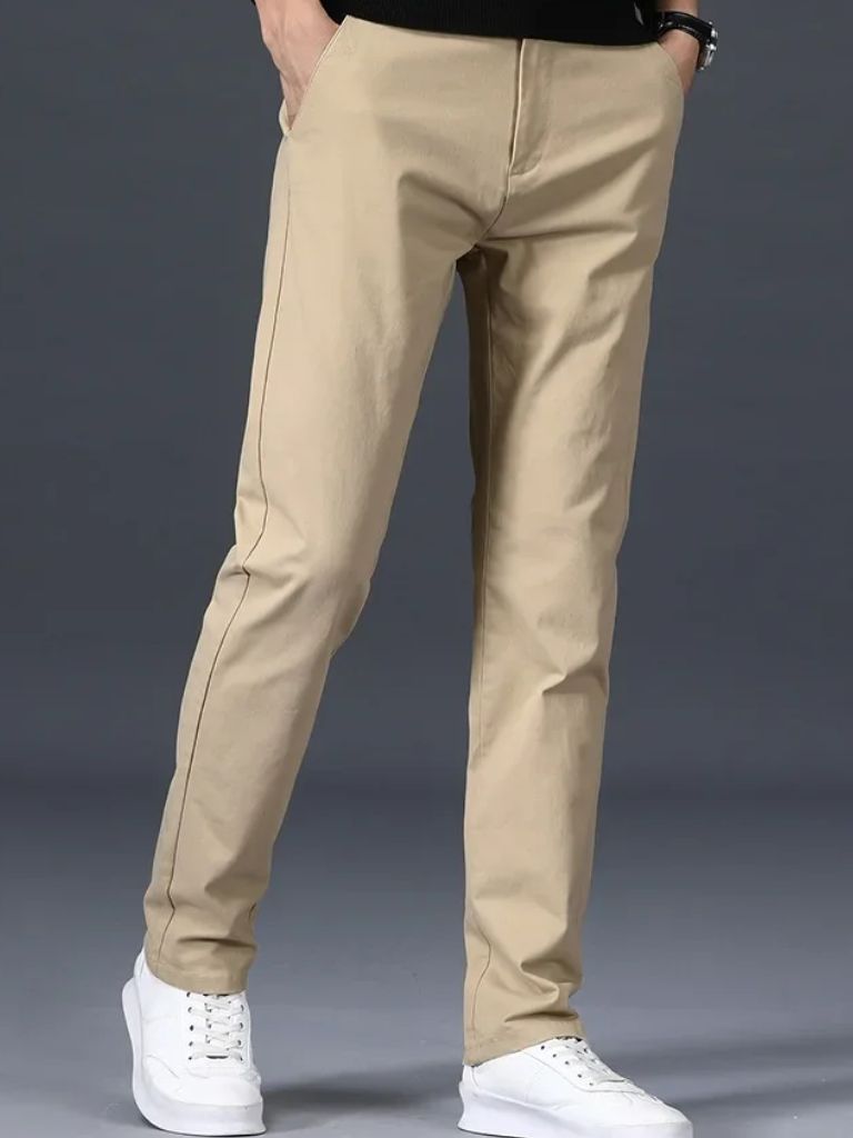 Minimalist Straight Trousers - Verocci Essentials
