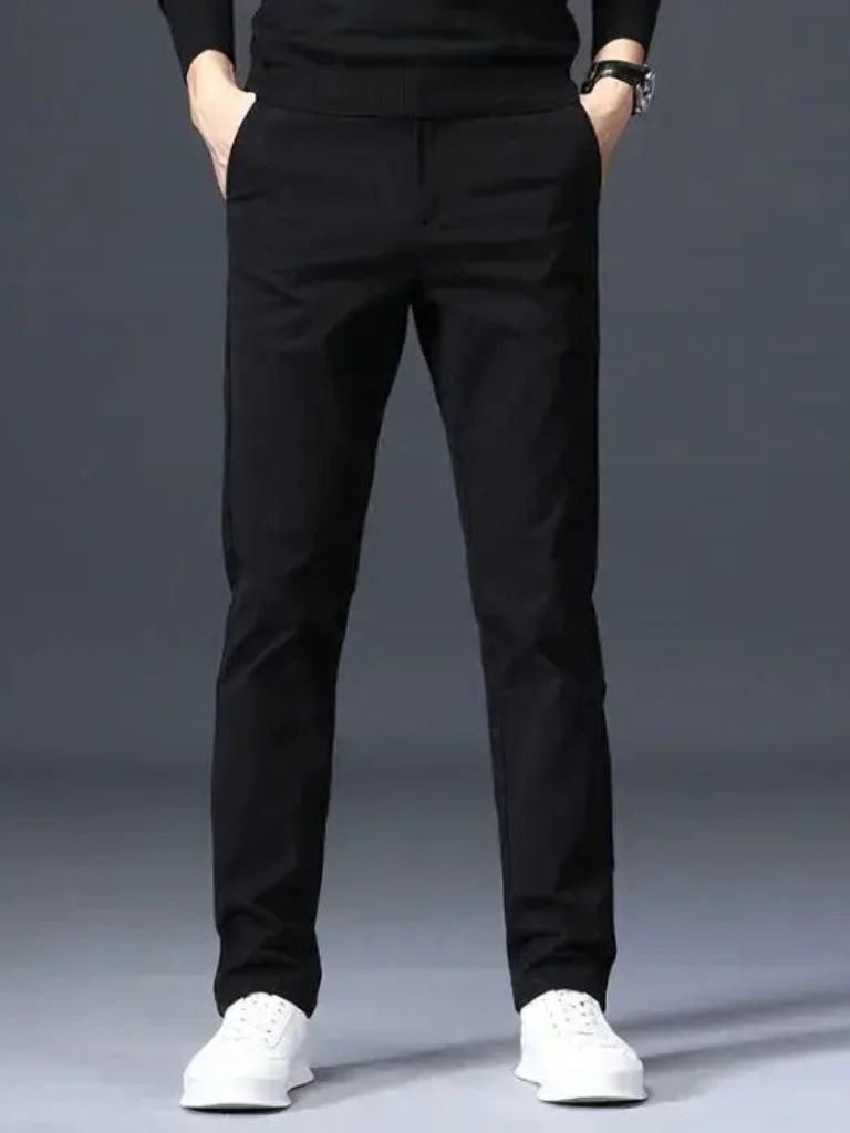 Minimalist Straight Trousers - Verocci Essentials