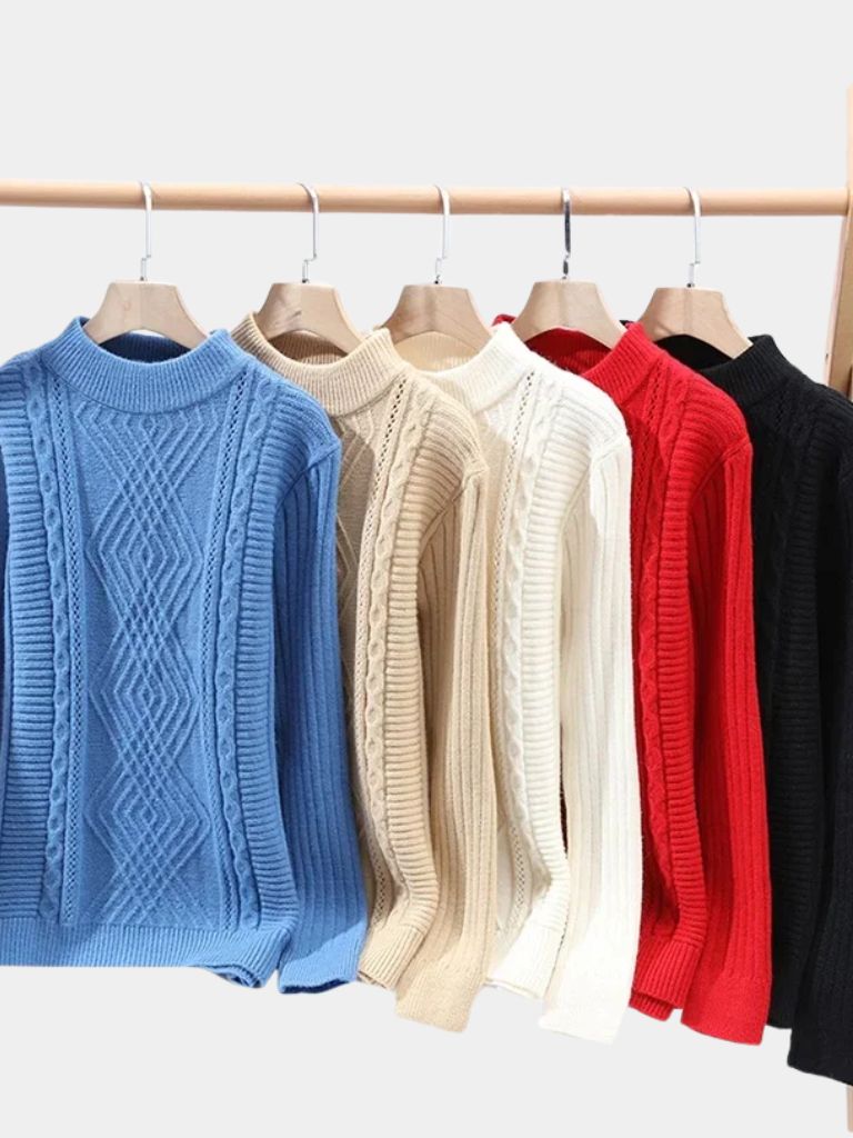 Minimalist Textured Sweater - Verocci Essentials