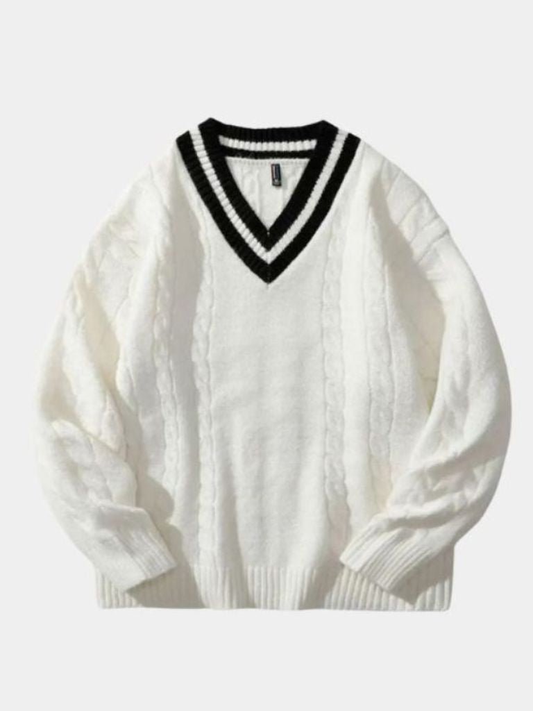 Minimalist V-Neck Sweater - Verocci Essentials