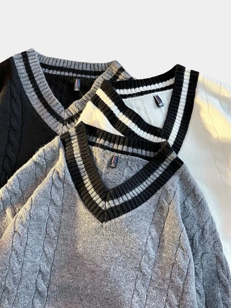 Minimalist V-Neck Sweater - Verocci Essentials