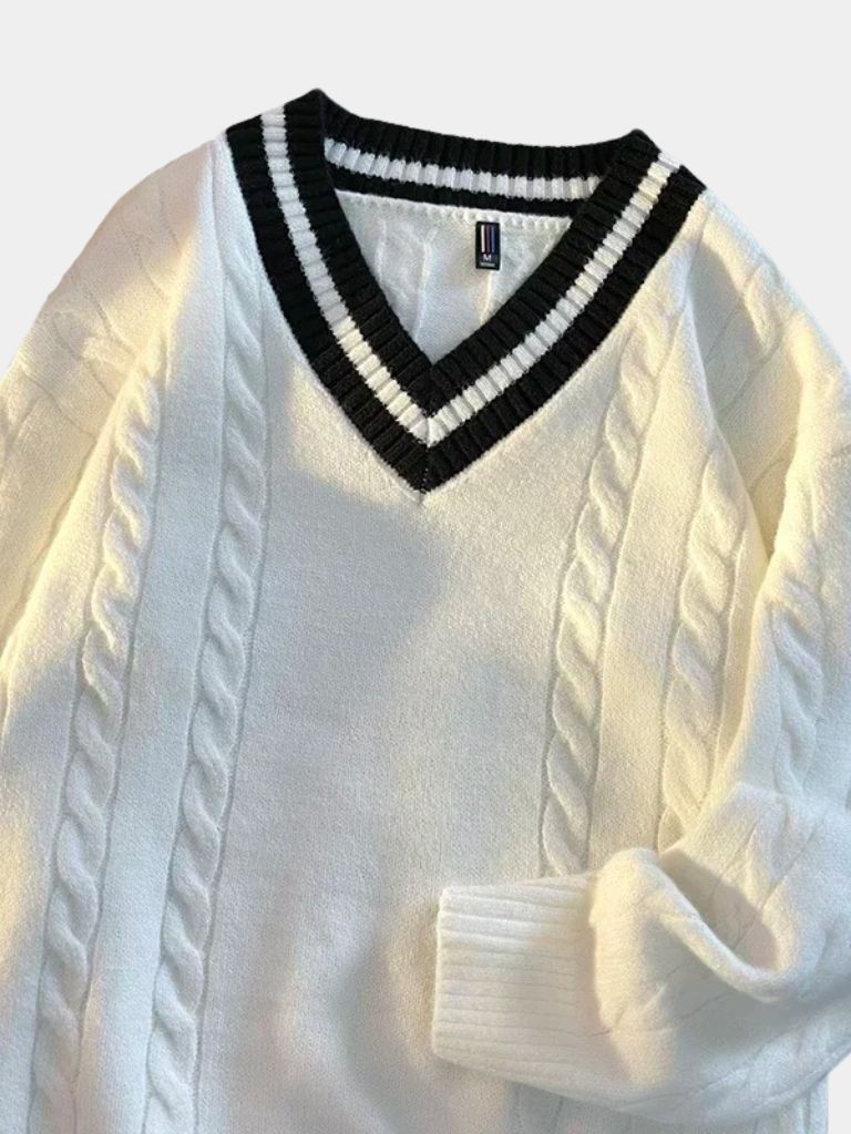 Minimalist V-Neck Sweater - Verocci Essentials