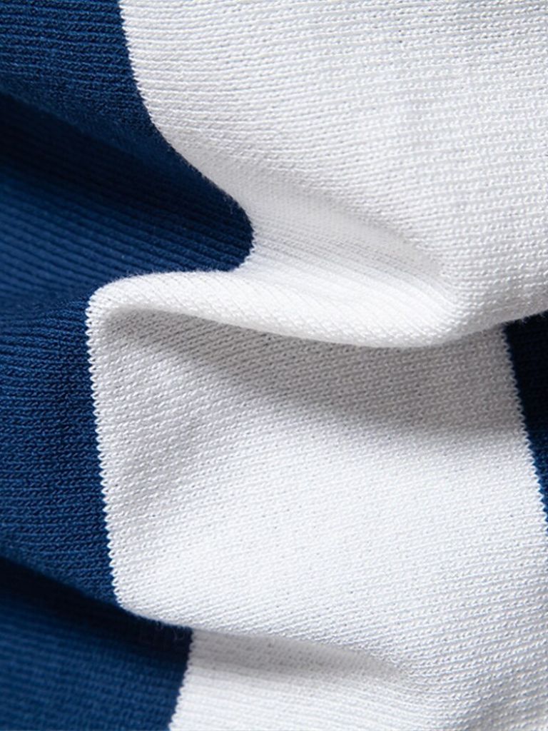 Navy Stripe Polo - Verocci Essentials