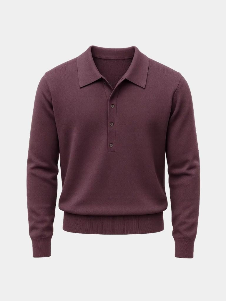 Old Money Knit Polo Pullover - Verocci Essentials