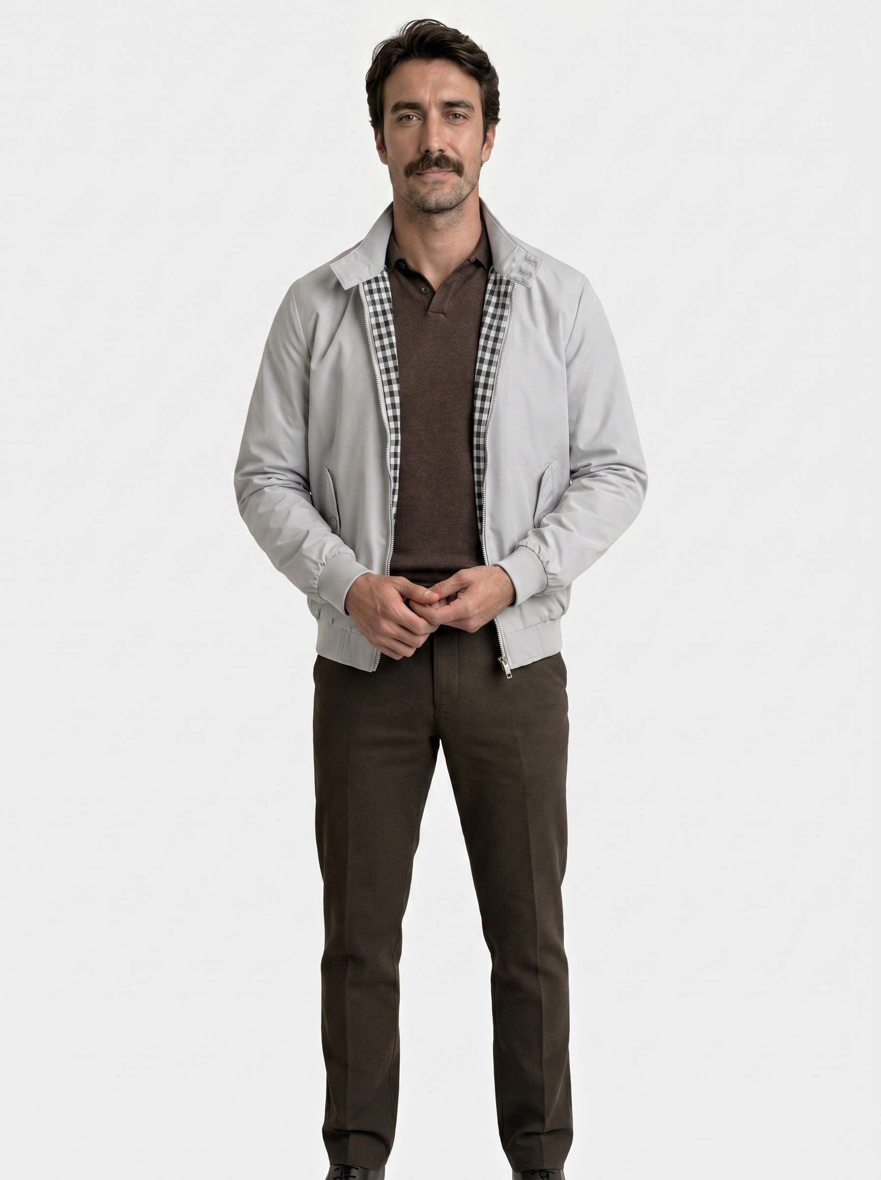 Casual Solid Bomber Jacket - Verocci Essentials