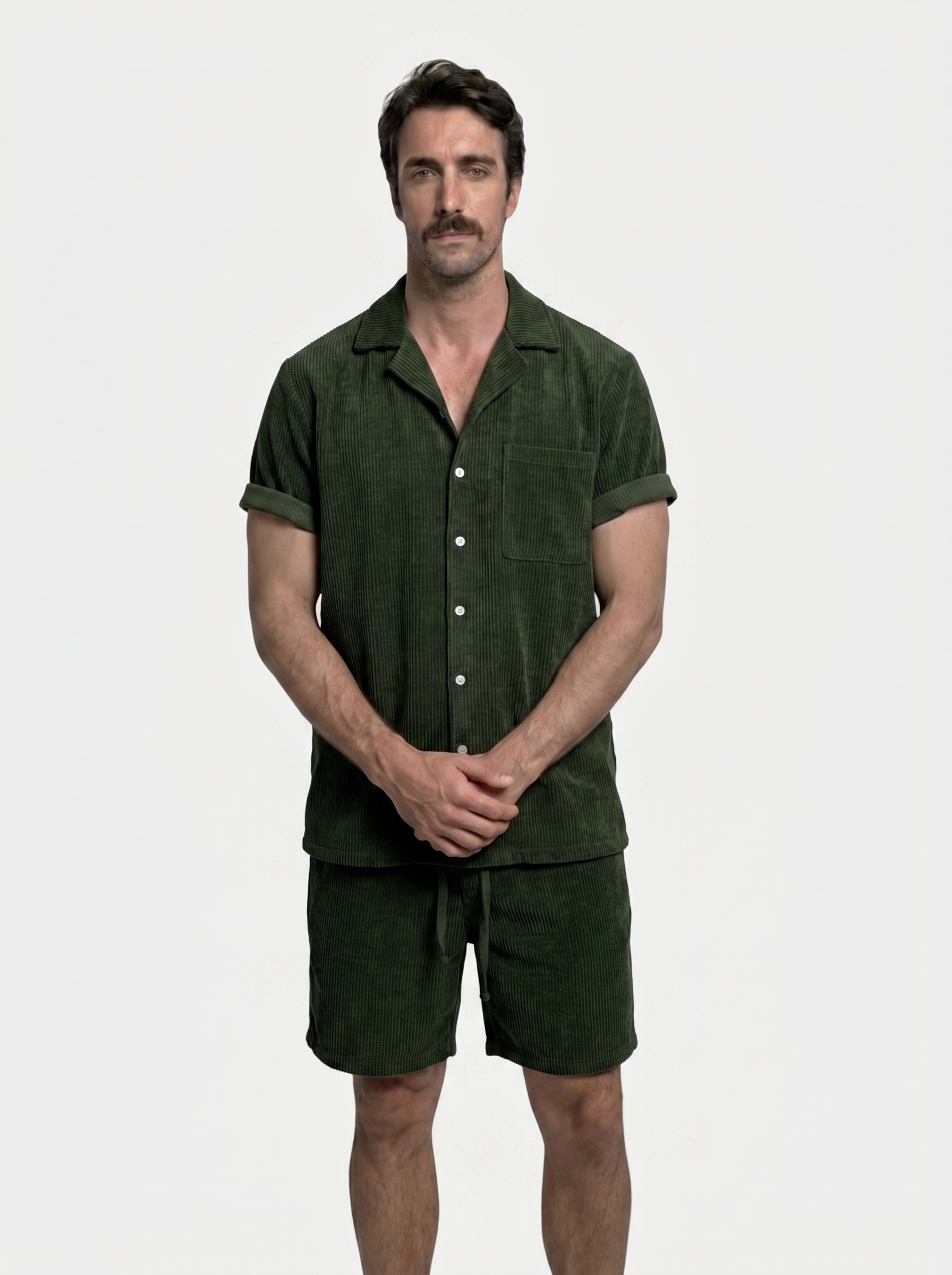 Summer Corduroy Set Shorts and Shirt - Verocci Essentials