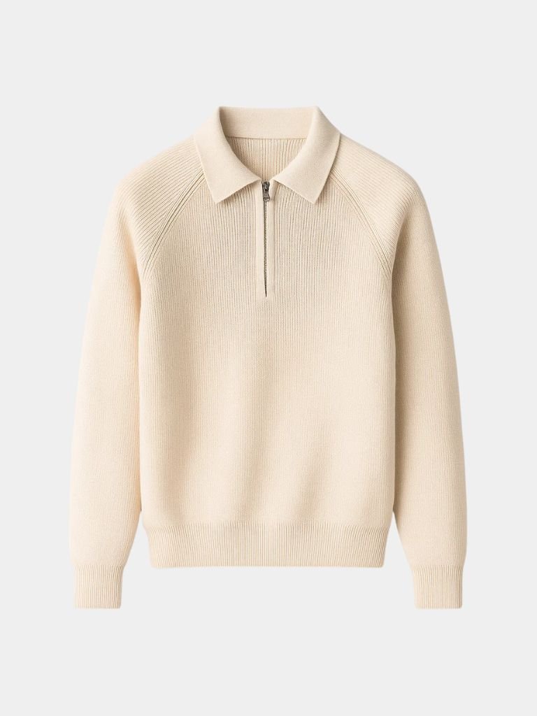 Raglan Quarter Zip Sweater - Verocci Essentials
