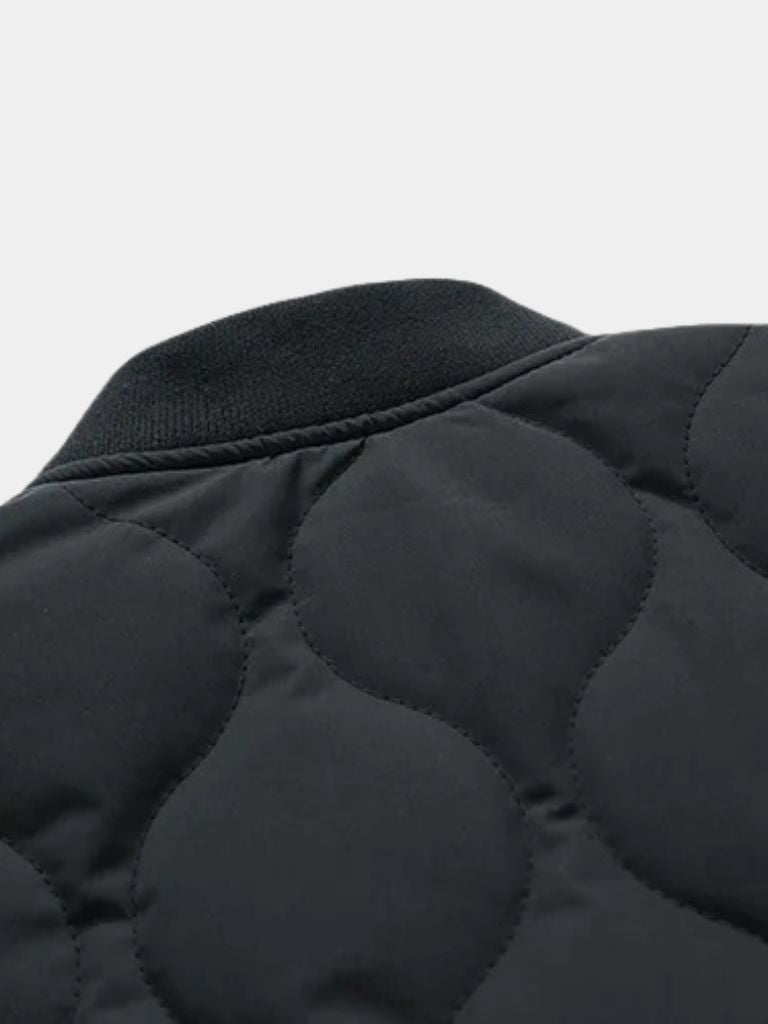 Sherpa Sleeves Padded Bomber Jacket - Verocci Essentials