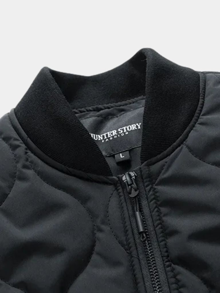 Sherpa Sleeves Padded Bomber Jacket - Verocci Essentials
