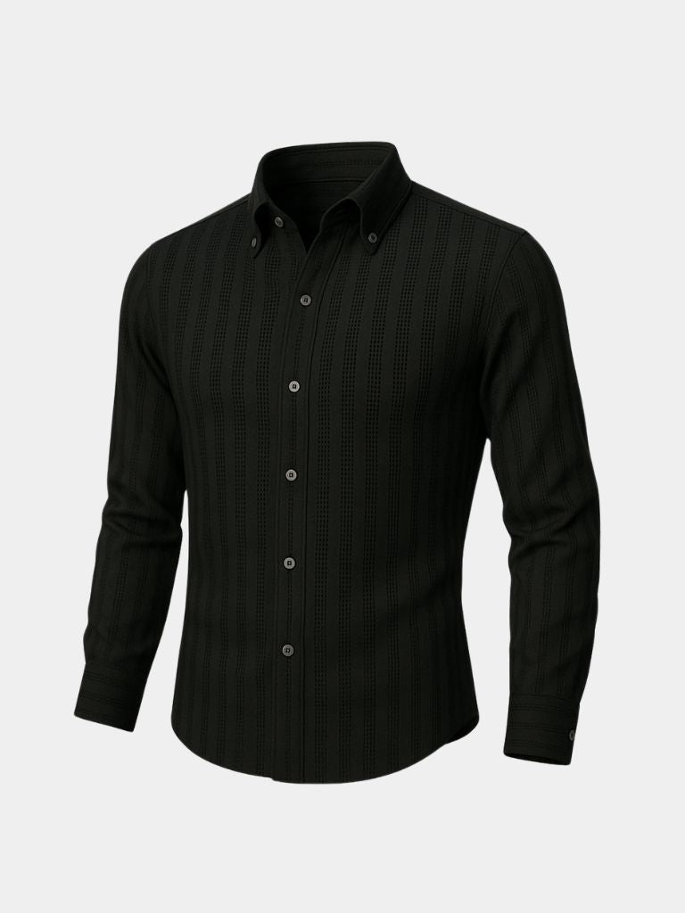 Striped Button Down Seersucker Shirt - Verocci Essentials