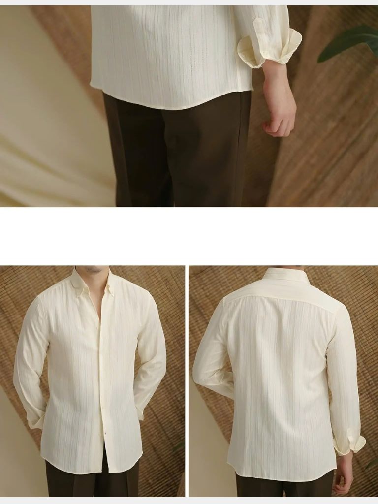 Striped Button Down Seersucker Shirt - Verocci Essentials