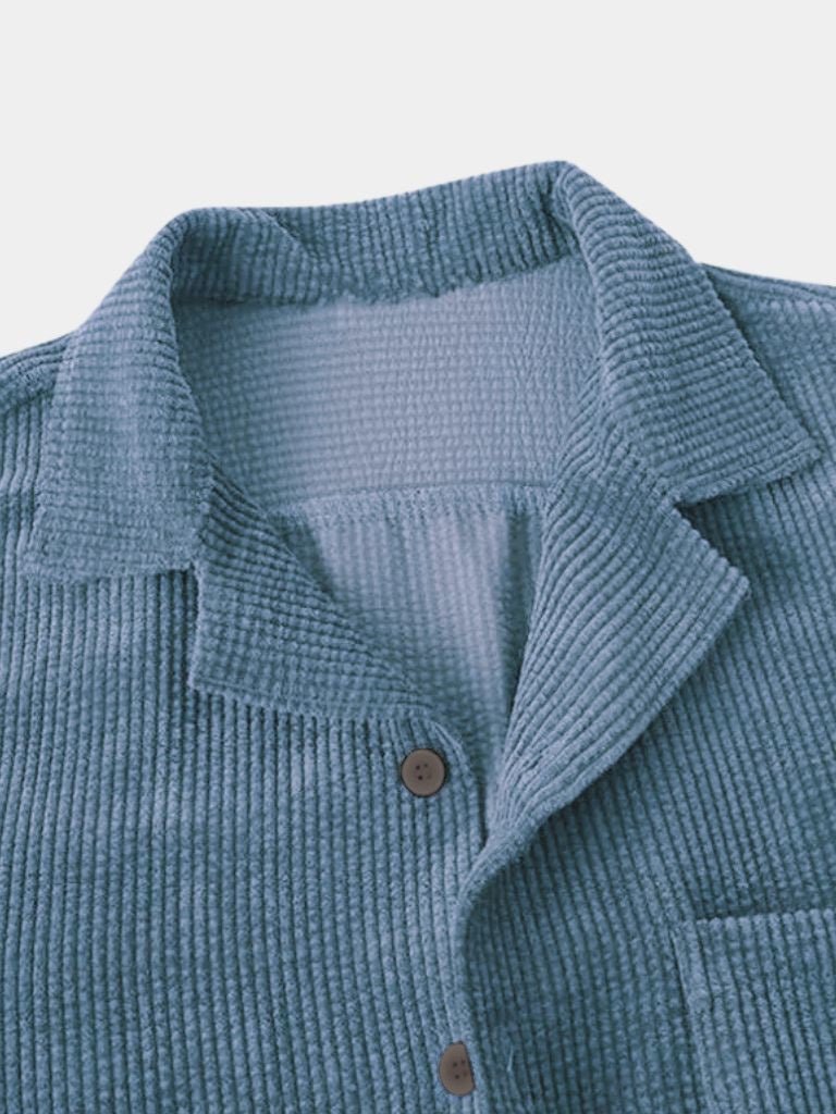 Textured Short Sleeve Shirt - Verocci Essentials