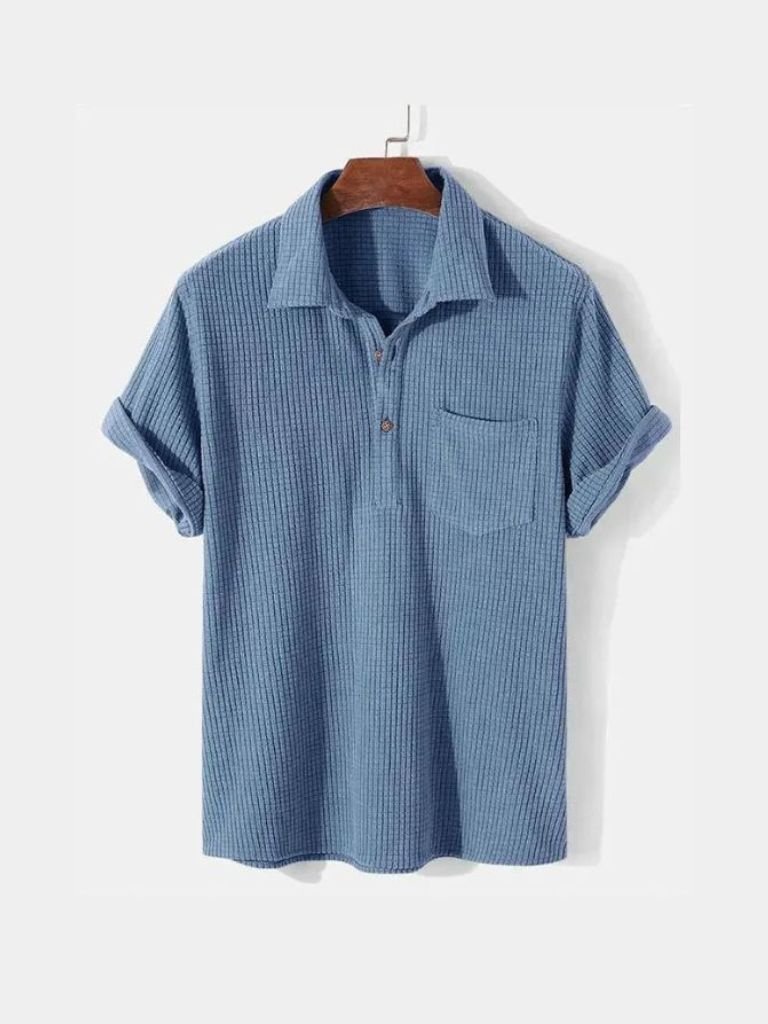 Textured Short Sleeve Shirt - Verocci Essentials