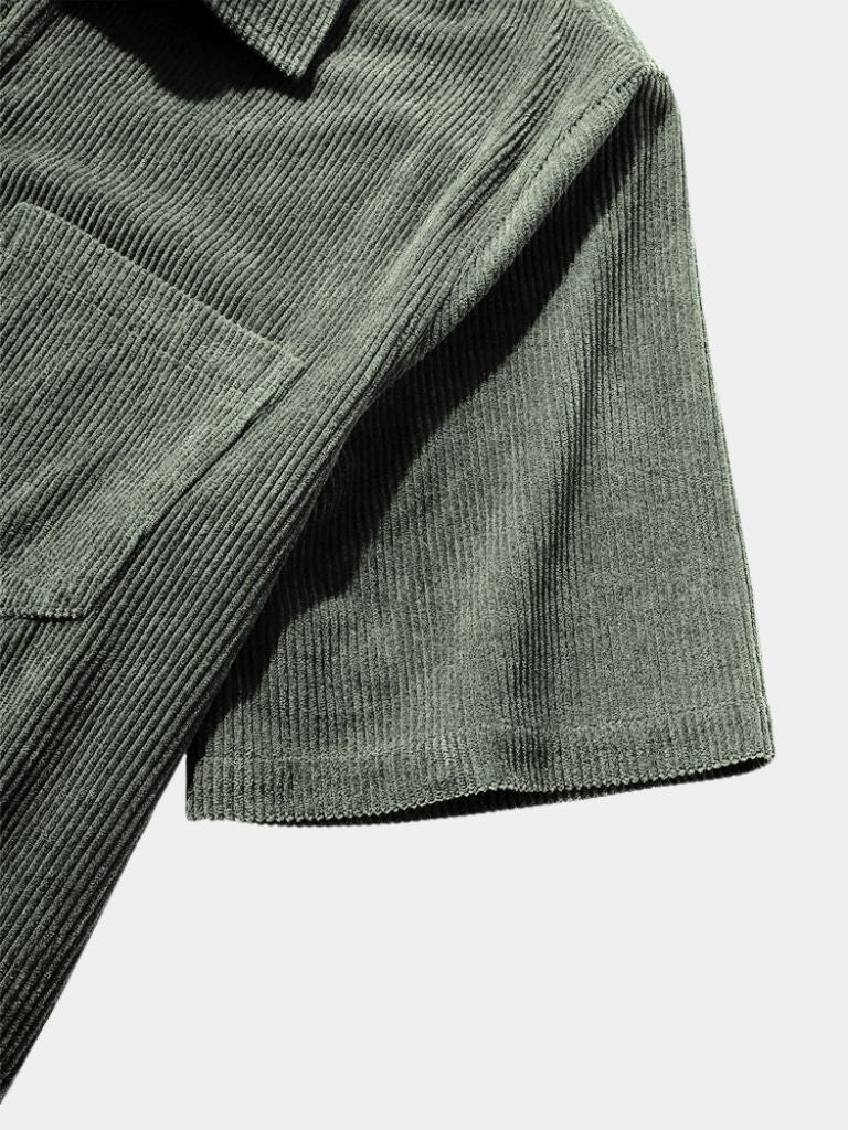 Textured Short Sleeve Shirt - Verocci Essentials