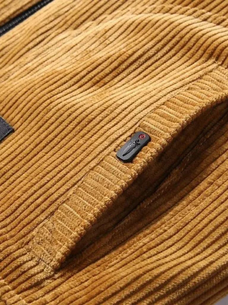Thermal Windbreaker Corduroy Jacket - Verocci Essentials