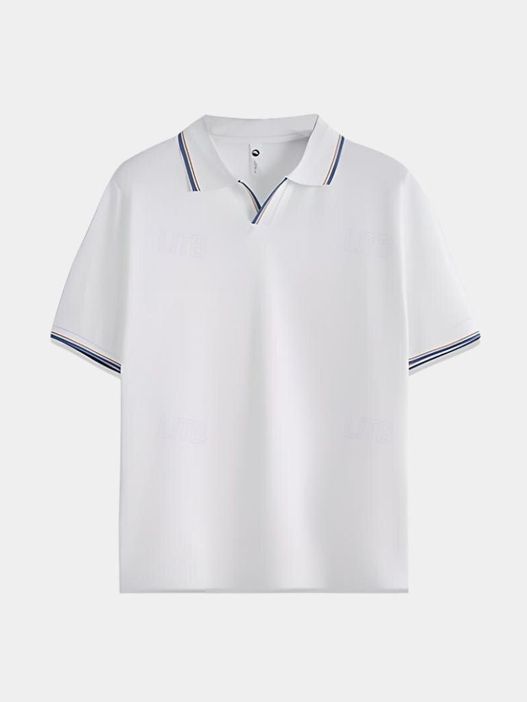 Timeless Black V-Neck Polo - Verocci Essentials
