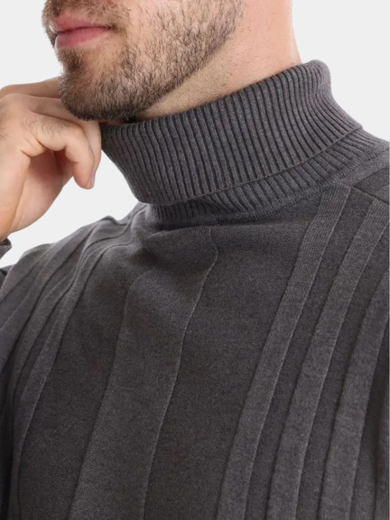 Turtleneck Knitwear Pullover Sweater - Verocci Essentials