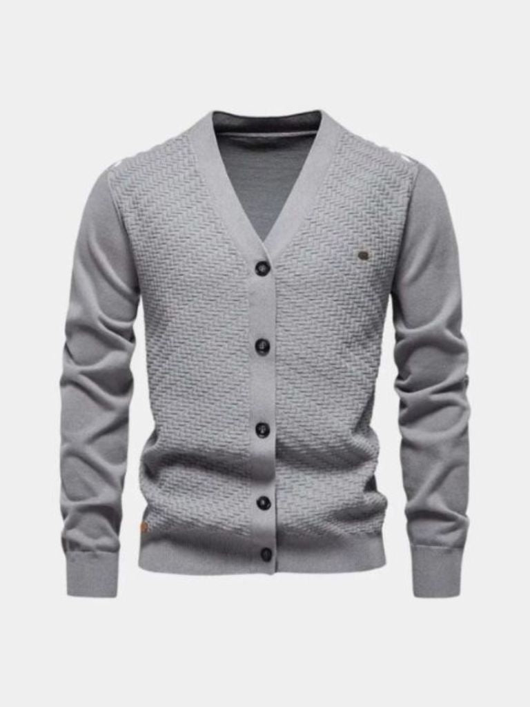 V Neck Knitwear Cardigan - Verocci Essentials