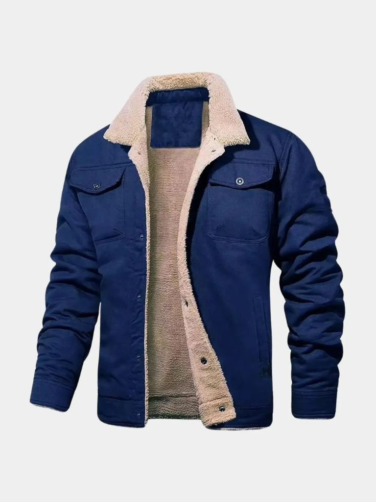 Vintage Fleece Bomber Jacket - Verocci Essentials