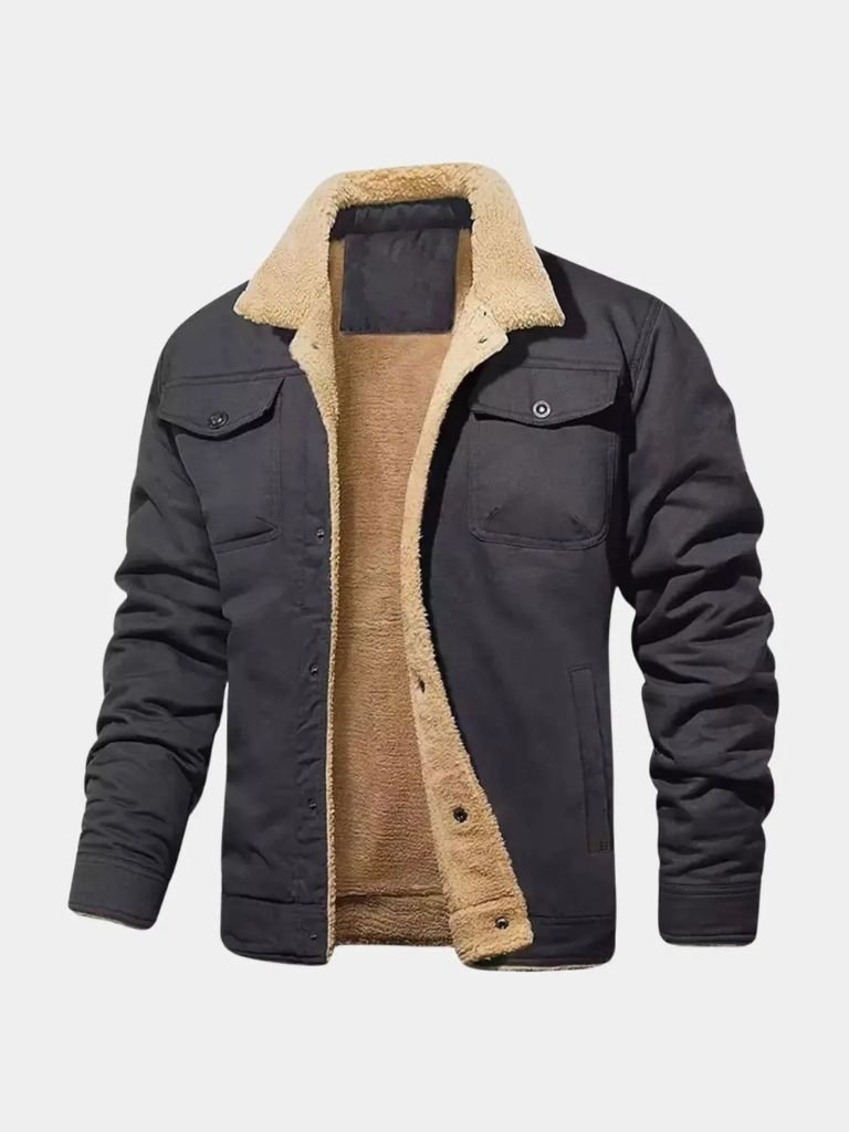 Vintage Fleece Bomber Jacket - Verocci Essentials