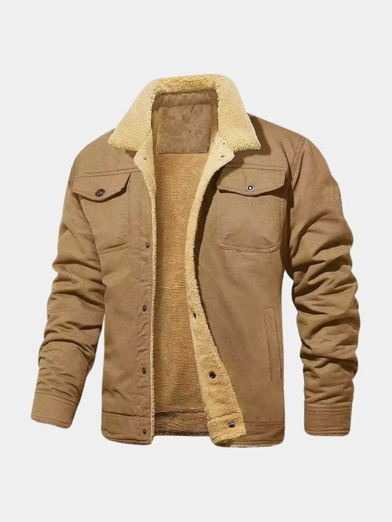 Vintage Fleece Bomber Jacket - Verocci Essentials